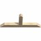 Ekena Millwork Portland Rough Sawn Timber Gable Bracket, Douglas Fir, 48"W x 18"H x 4"D x 4"F, 9/12 Pitch GBW048X18X0404POR00RDF - alternate 5